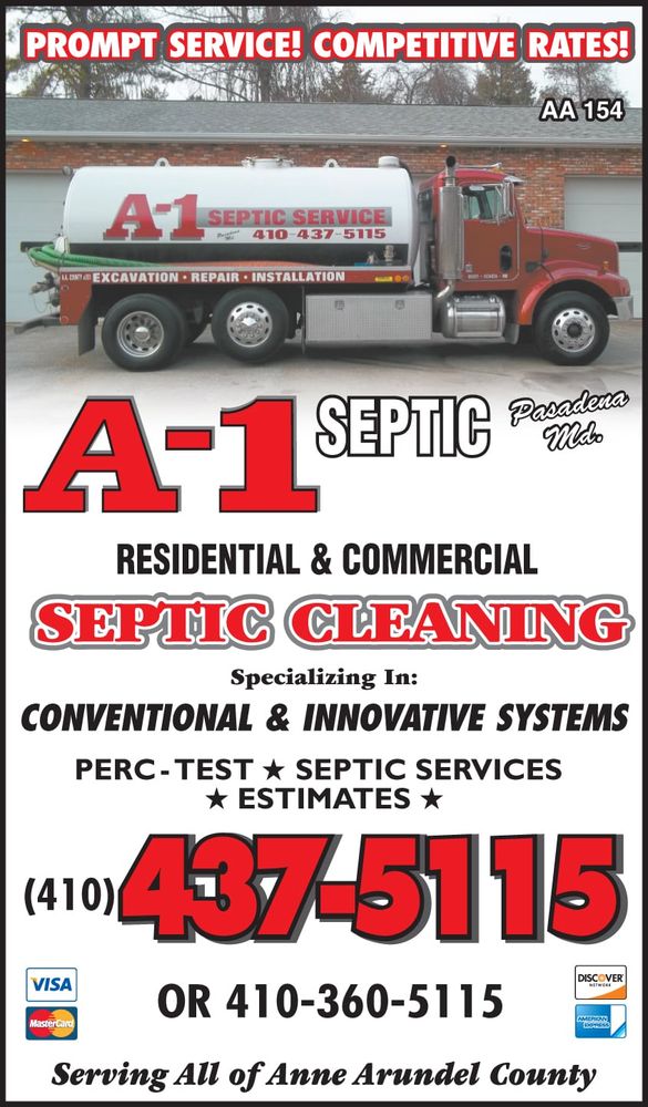 A-1-A Septic Services - septic in Pasadena, MD