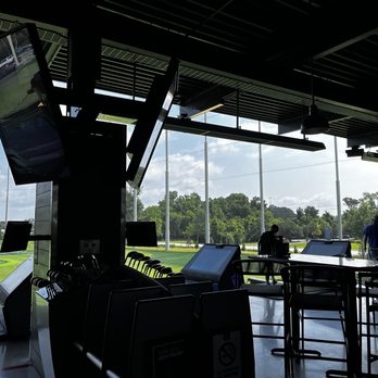 Topgolf - Upstairs bays have fans and heaters because if the open air bay - Golf Near Me - North Charleston, South Carolina