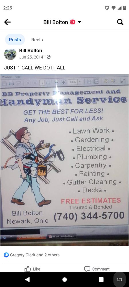 Slide of Bill Bolton Handyman Services