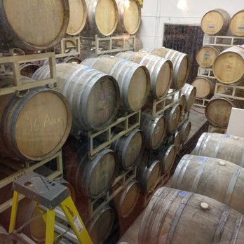 Bel Lago Vineyards & Winery - Barrels off the tasting room - Wine Tasting Room Near Me - Cedar, Michigan