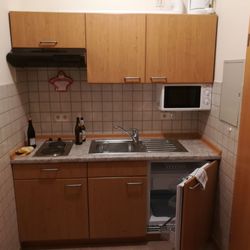 Mühlenladen, Gästehaus u. Landwirtschaft Bernd Walter Hückl - Küche der Ferienwohnung Roggenstube