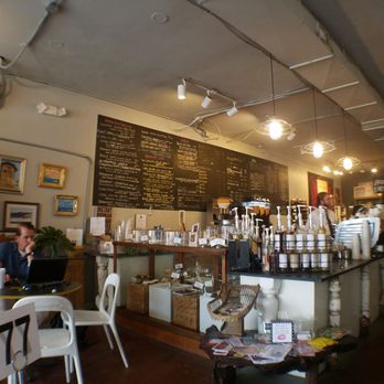 Cafe Stella - Menu is on board behind ordering counter - Coffee & Tea Near Me - Norfolk, Virginia