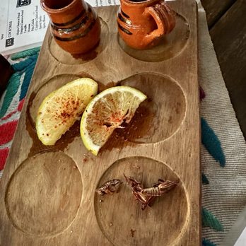 La Malinche - Grasshoppers with Mezcal and local lime. Yum. - Cocktail Bars Near Me - Tulum, ROO La Malinche - Grasshoppers with Mezcal and local lime. Yum. - Cocktail Bars Near Me - Tulum, ROO