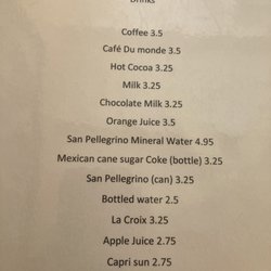 Drink Menu May 2023