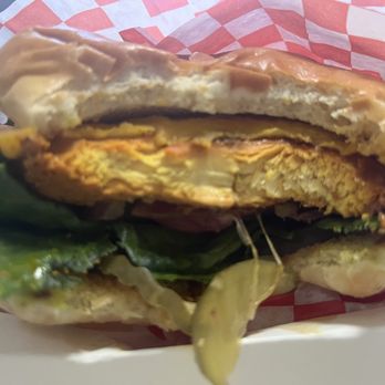 Rg Kitchen - Inside the Chicken Tikka Burger - Burgers Near Me - Fairfield, California