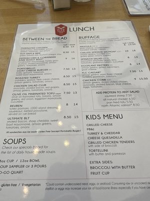 Menu photo 5 Five Loaves Cafe Summerville, SC