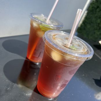 Fiji Fry House - two drinks on a table - Halal Near Me - San Leandro, California