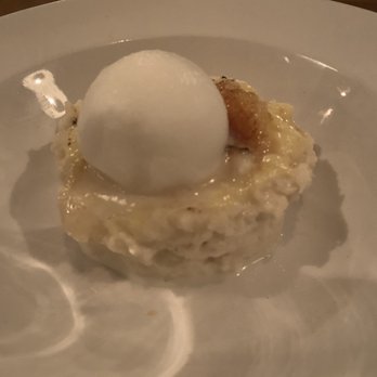 Niu Kitchen - Bread and milk mix w crema Catalana and lemon sorbet - Catalan Near Me - Miami, Florida Niu Kitchen - Bread and milk mix w crema Catalana and lemon sorbet - Catalan Near Me - Miami, Florida