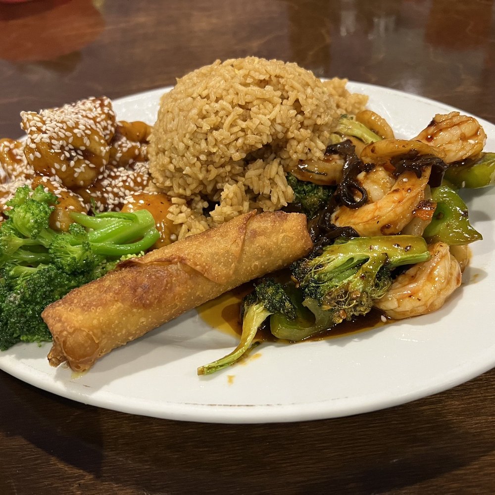 Asia Restaurant - Sesame Chicken & sichuan shrimp with fried rice and eggroll , Choice of 2 Pieces Special Combination Plate, - Chinese Near Me - San Antonio, Texas Asia Restaurant - Sesame Chicken & sichuan shrimp with fried rice and eggroll , Choice of 2 Pieces Special Combination Plate, - Chinese Near Me - San Antonio, Texas