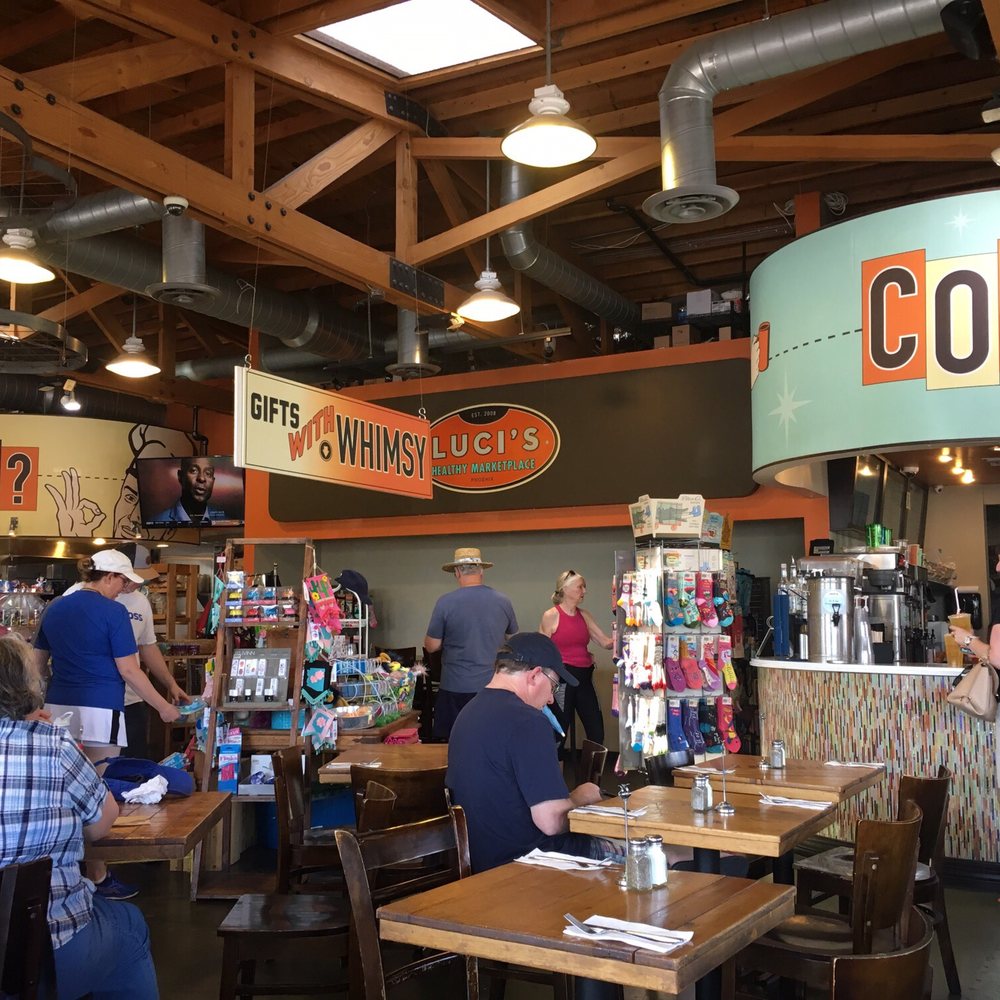 Luci's Marketplace - Dining area and gift stands - Cafes Near Me - Phoenix, Arizona
