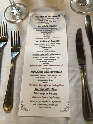 Vic's Italian Restaurant & Pizzeria by null