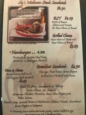 Menu photo 8 Sly's Midtown Salooon and Grill Sheboygan, WI Menu photo 8 Sly's Midtown Salooon and Grill Sheboygan, WI