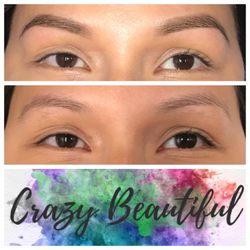 Crazy Beautiful Spa - Get filled in brow look of makeup with all natural henna! Lasting from 2-6 weeks depending on several factors.
