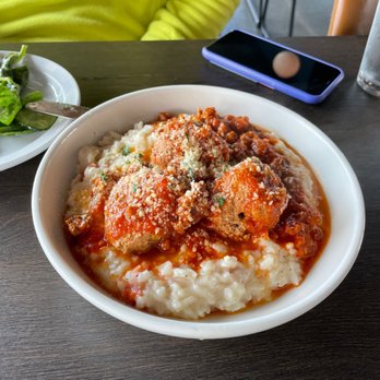 The Blackstone Meatball - Risotto with meatballs and bolognese - Italian Near Me - Omaha, Nebraska The Blackstone Meatball - Risotto with meatballs and bolognese - Italian Near Me - Omaha, Nebraska