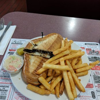 Wurtsboro Diner and Cafe - Mushroom and goat cheese panini - American Near Me - Wurtsboro, New York Wurtsboro Diner and Cafe - Mushroom and goat cheese panini - American Near Me - Wurtsboro, New York