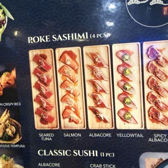 Aikan Sushi - What the actual photos from the menu are - Izakaya Near Me - Northridge, California
