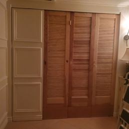 Bifold doors.