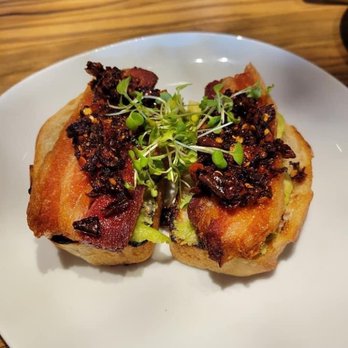Sabio on Main - Pork belly over toast - New American Near Me - Pleasanton, California Sabio on Main - Pork belly over toast - New American Near Me - Pleasanton, California