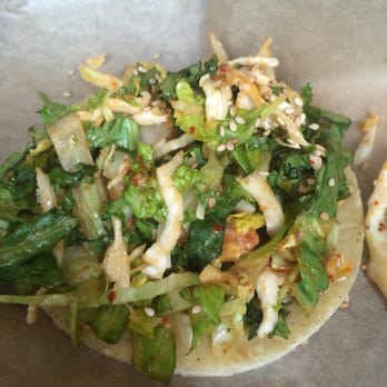 Del Seoul - Sesame-chili shrimp taco. - Korean Near Me - Chicago, Illinois