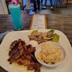 Garden Social - BBQ chicken with kahlua pork.