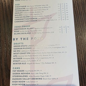 Bloom Boutique Bar & Eatery - Drink menu - New American Near Me - Albany, New York