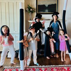 Super cute group shot after a grandma-and-granddaughter birthday bash--double the candles, double the fun