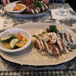 Cafe Soleil - Chicken Oscar and Steaks