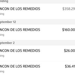 Credit card charges Credit card charges