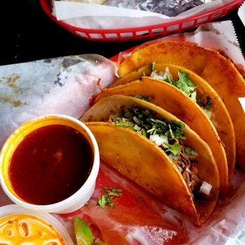 The Taco Spot - Tempe - Some birria tacos and a carne asada burrito waiting to be destroyed! - Tacos Near Me - Tempe, Arizona