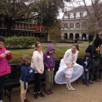 French Quartour Kids - How to sit in a huge skirt - Tours Near Me - New Orleans, Louisiana