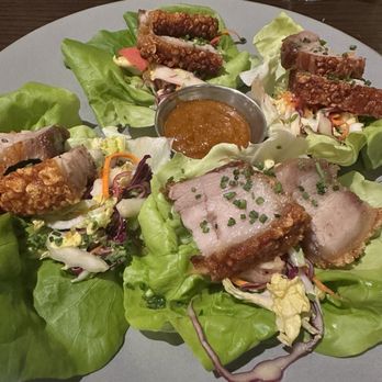 Harvest - Pork belly lettuce wraps - New American Near Me - Las Vegas, Nevada Harvest - Pork belly lettuce wraps - New American Near Me - Las Vegas, Nevada