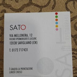 SaTo Restaurant - Bigliettino da visita