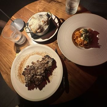 Sparrow Italia - 14 oz truffle steak, crispy potato's, spicy rigatoni pasta - Italian Near Me - Miami, Florida Sparrow Italia - 14 oz truffle steak, crispy potato's, spicy rigatoni pasta - Italian Near Me - Miami, Florida