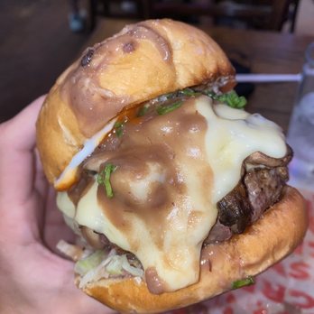 Grease Burger Beer and Whiskey Bar - Ron Burgundy Burger - Burgers Near Me - West Palm Beach, Florida Grease Burger Beer and Whiskey Bar - Ron Burgundy Burger - Burgers Near Me - West Palm Beach, Florida