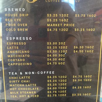 Origin Coffee Company - Menu - Coffee & Tea Near Me - Tulsa, Oklahoma