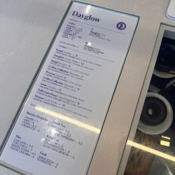 Dayglow - Menu