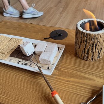 Barrel 33 - The campfire s'mores - Wine Tasting Room Near Me - Big Bear Lake, California