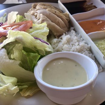Savoy Kitchen - Hainan chicken with rice and salad - Asian Fusion Near Me - Alhambra, California