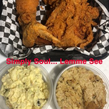 Simply Soul - Fried Chicken Meal with Dressing & Potato Salad - Soul Food Near Me - Niagara Falls, New York Simply Soul - Fried Chicken Meal with Dressing & Potato Salad - Soul Food Near Me - Niagara Falls, New York