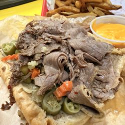 Jody's Hot Dogs - Regular size beef was very filling and has great beefy flavor and giardiniera has good heat.