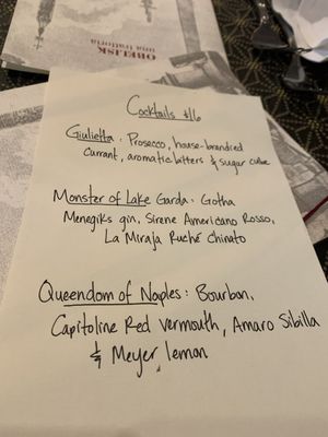 Menu photo 1 Obelisk Washington, DC, DC Menu photo 1 Obelisk Washington, DC, DC