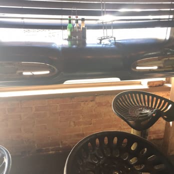 Branded Burger - The old dash of a Chevy used as a bar to eat your food in. Look at the neat bar seats! - Burgers Near Me - Midlothian, Texas Branded Burger - The old dash of a Chevy used as a bar to eat your food in. Look at the neat bar seats! - Burgers Near Me - Midlothian, Texas