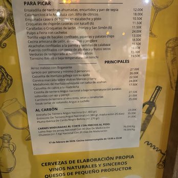 La Caníbal - Menu - Beer Bar Near Me - Madrid, M