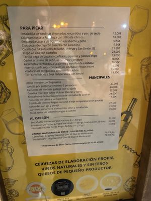 Menu photo 1 La Caníbal Madrid, M