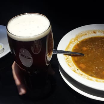 Estiatorio Yia Sou! - lentil soup and beer - Greek Near Me - Montreal, Quebec
