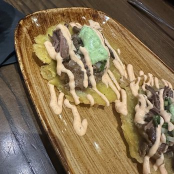Brimstone Woodfire Grill - Short Rib Tostones - New American Near Me - Pembroke Pines, Florida