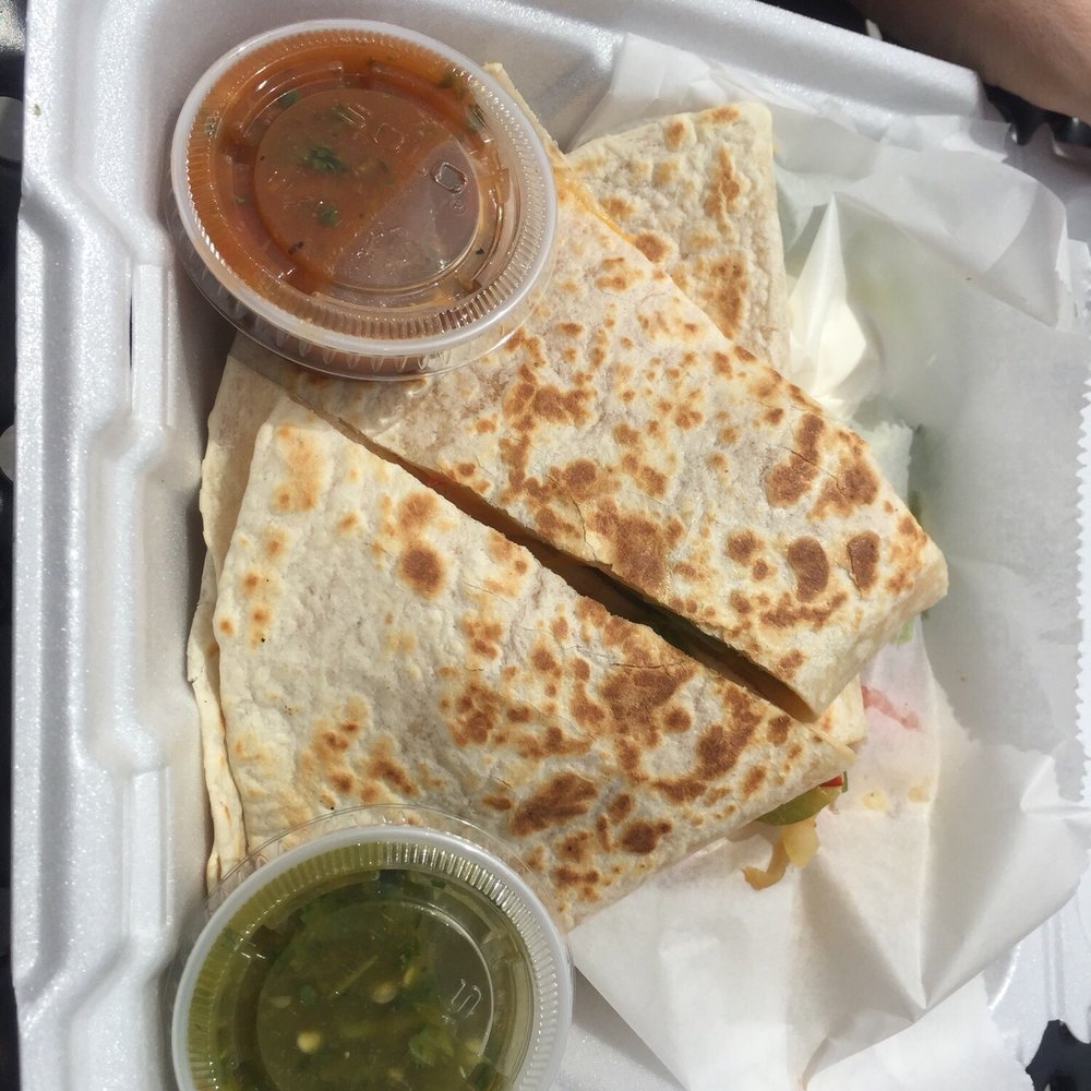 bajas taqueria - Quesadilla with mild and verde salsa - Mexican Near Me - Providence, Rhode Island bajas taqueria - Quesadilla with mild and verde salsa - Mexican Near Me - Providence, Rhode Island