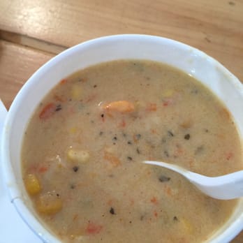 Maple Tree BBQ - Shrimp corn chowder! YUM - Barbeque Near Me - Riverhead, New York