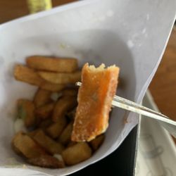 Belgian Fries - Dry, over fried potatoes.