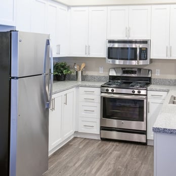 Viano At Riverwalk - Kitchen with white cabinets option! - Apartments Near Me - Riverside, California Viano At Riverwalk - Kitchen with white cabinets option! - Apartments Near Me - Riverside, California